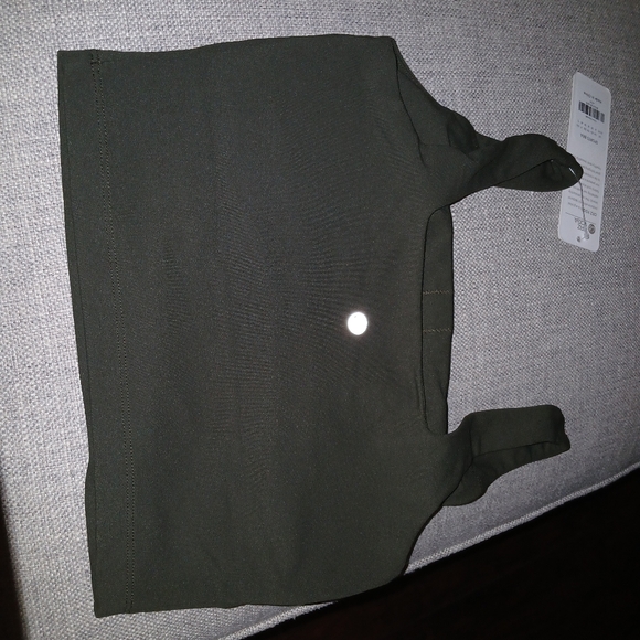 NWT Butterluxe Square Neck Build-in Bra Tanks size XS color green olive - Picture 4 of 5